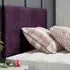 Fluso Single Strutted Headboard - Purple, Naples Fabric