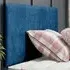 Fluso Small Single Strutted Headboard - Blue, Naples Fabric