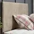 Fluso Super King Size Strutted Headboard - Cream, Naples Fabric