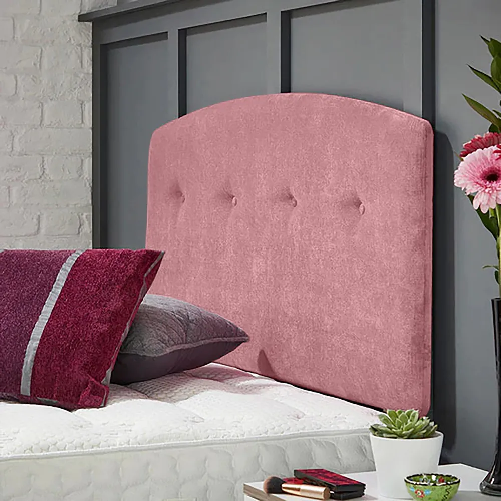 Harris Double Strutted Headboard - Pink, Naples Fabric