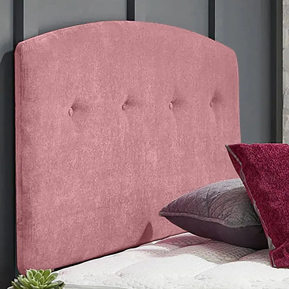Harris King Size Strutted Headboard - Pink, Naples Fabric