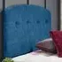 Harris Small Double Strutted Headboard - Blue, Naples Fabric