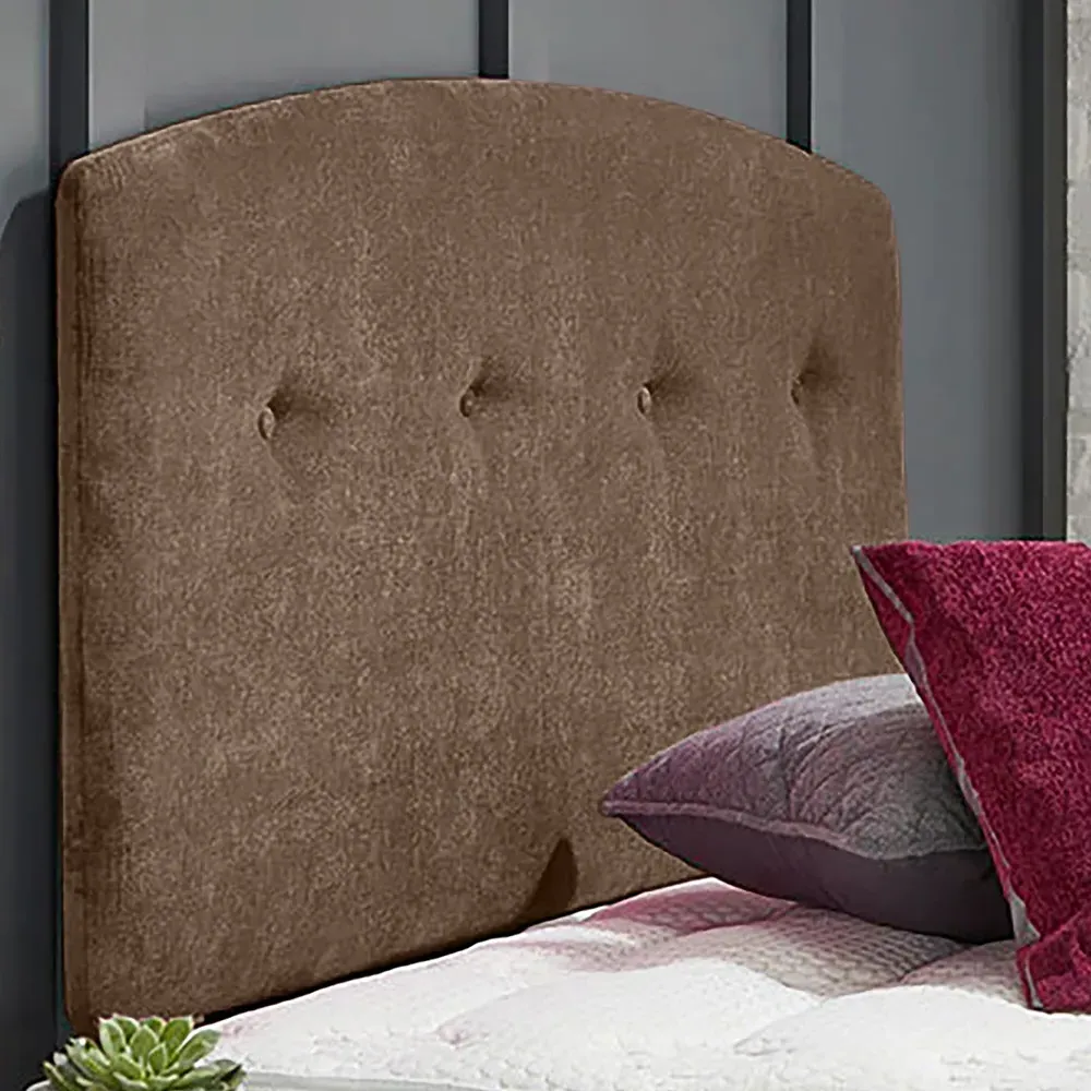 Harris Super King Size Strutted Headboard - Mink, Naples Fabric