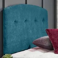 Harris Super King Size Strutted Headboard - Teal, Naples Fabric