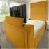 Loxie King Size TV Bed Frame with Remote - Mustard, Velvet
