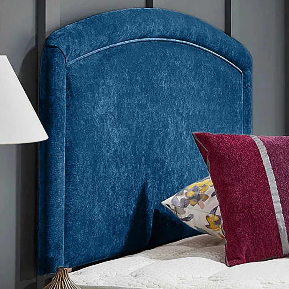 Melanie Double Strutted Headboard - Blue, Naples Fabric