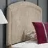 Melanie Double Strutted Headboard - Cream, Naples Fabric