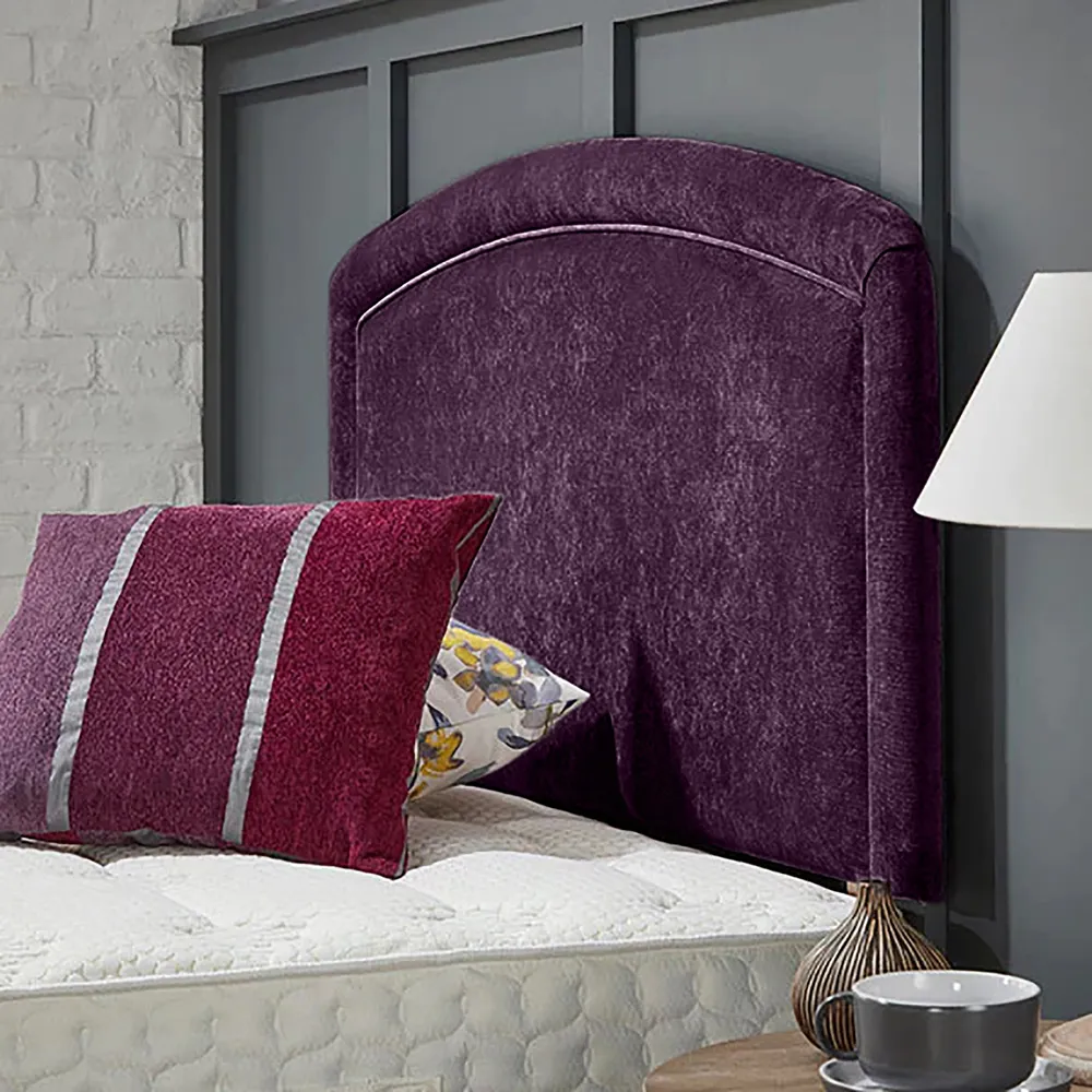 Melanie Double Strutted Headboard - Purple, Naples Fabric