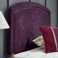 Melanie Double Strutted Headboard - Purple, Naples Fabric