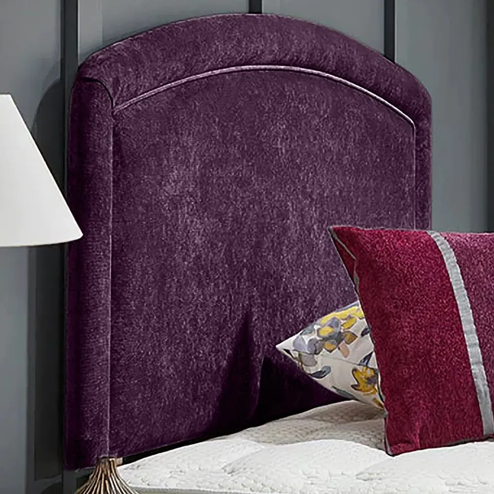 Melanie Double Strutted Headboard - Purple, Naples Fabric