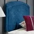 Melanie King Size Strutted Headboard - Blue, Naples Fabric