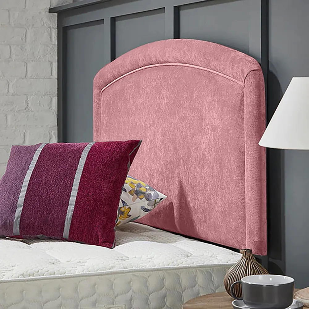 Melanie Single Strutted Headboard - Pink, Naples Fabric