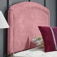 Melanie Small Single Strutted Headboard - Pink, Naples Fabric