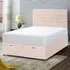 Napster King Size Ottoman Bed with Storage - Pink, Velvet