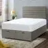 Napster Super King Size Ottoman Bed with Storage - Grey, Velvet
