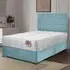 Repose Double Divan Bed with Storage - Duck Egg, Velvet