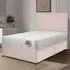 Repose Small Double Divan Bed with 2 Drawers - Pink, Velvet