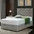 Resthaven Double Ottoman Bed with Storage - Grey, Velvet