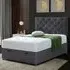 Resthaven Single Ottoman Bed with Storage - Silver, Velvet