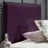Riely King Size Strutted Headboard - Purple, Naples Fabric