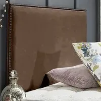 Riely Small Double Strutted Headboard - Mink, Naples Fabric