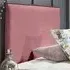 Riely Small Single Strutted Headboard - Pink, Naples Fabric
