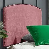 Russo Single Strutted Headboard - Pink, Naples Fabric