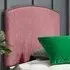 Russo Single Strutted Headboard - Pink, Naples Fabric
