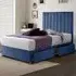 Sleepytime Super King Size Divan Bed with Storage - Sapphire, Velvet