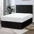 Slumberlyn King Divan Ottoman Bed with Storage - Black, Velvet