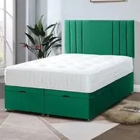 Slumberlyn King Size Divan Ottoman Bed with Storage - Emerald