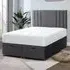 Slumberlyn Small Double Divan Ottoman Bed with Storage - Silver