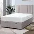 Slumberlyn Super King Size Divan Ottoman Bed with Storage - Silver
