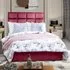 Snoozer Double Divan Bed with Headboard - Maroon, Velvet
