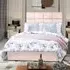Snoozer King Size Divan Bed with Headboard - Pink, Velvet