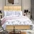Snoozer Super King Size Divan Bed with Headboard - Beige, Velvet