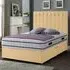 Snuggler King Size Divan Bed with Storage - Cream, Velvet