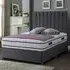 Snuggler Single Divan Bed with Storage - Silver, Velvet