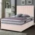 Snuggler Super King Divan Bed with Storage - Blush, Velvet