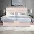 Tranquilite Small Double Divan Bed with Headboard - Pink, Velvet