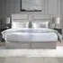 Tranquilite Super King Divan Bed with Headboard - Silver, Velvet