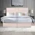 Tranquilite Super King Size Divan Bed with Headboard - Pink, Velvet