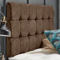 Winston Single Strutted Headboard - Mink, Naples Fabric