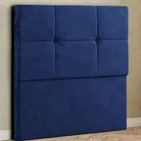 Jacob Double Floor Standing Headboard - Blue, Plush
