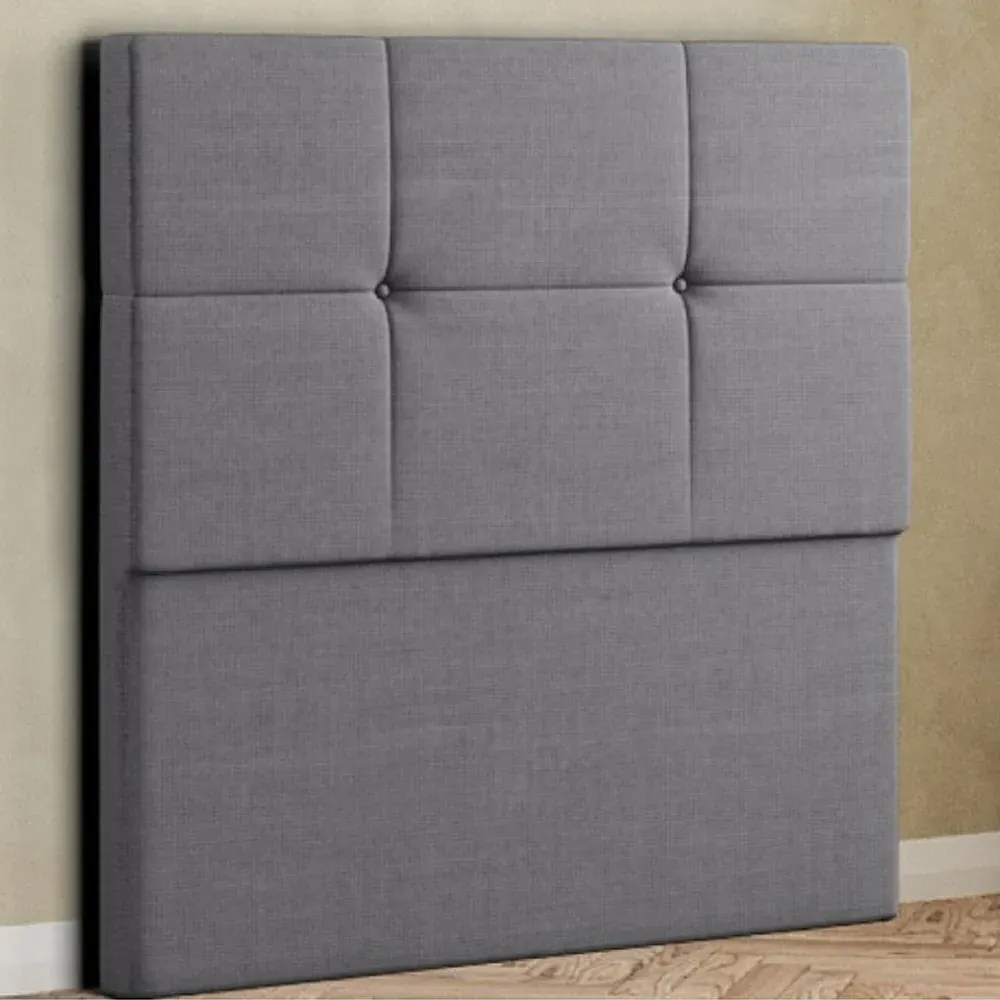 Jacob Double Floor Standing Headboard - Grey, Linen