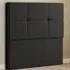 Jacob Single Floor Standing Headboard - Black, Linen