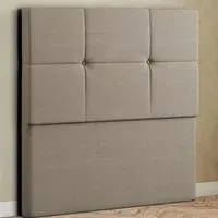 Jacob Single Floor Standing Headboard - Cream, Linen