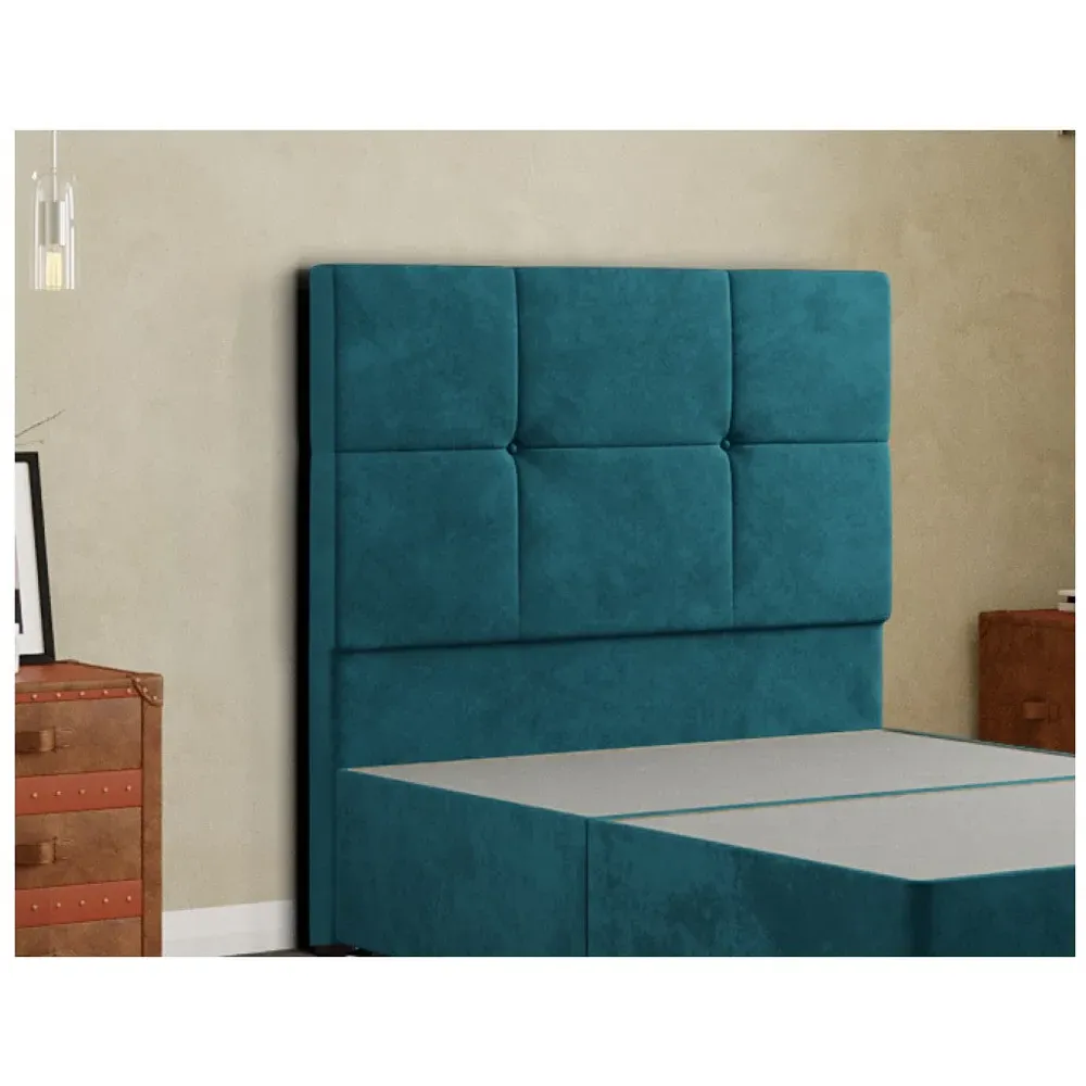 Jacob Single Floor Standing Headboard - Green, Plush