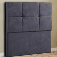 Jacob Single Floor Standing Headboard - Grey, Plush