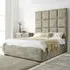 Madelyn King Size Bed Frame - Cream, Oakland Fabric